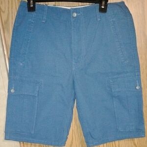 Levi's Blue Cargo Shorts with Side Pockets Size 29